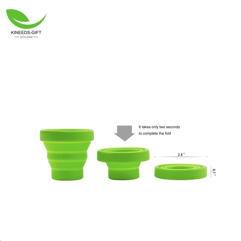 Copo de silicone dobrável