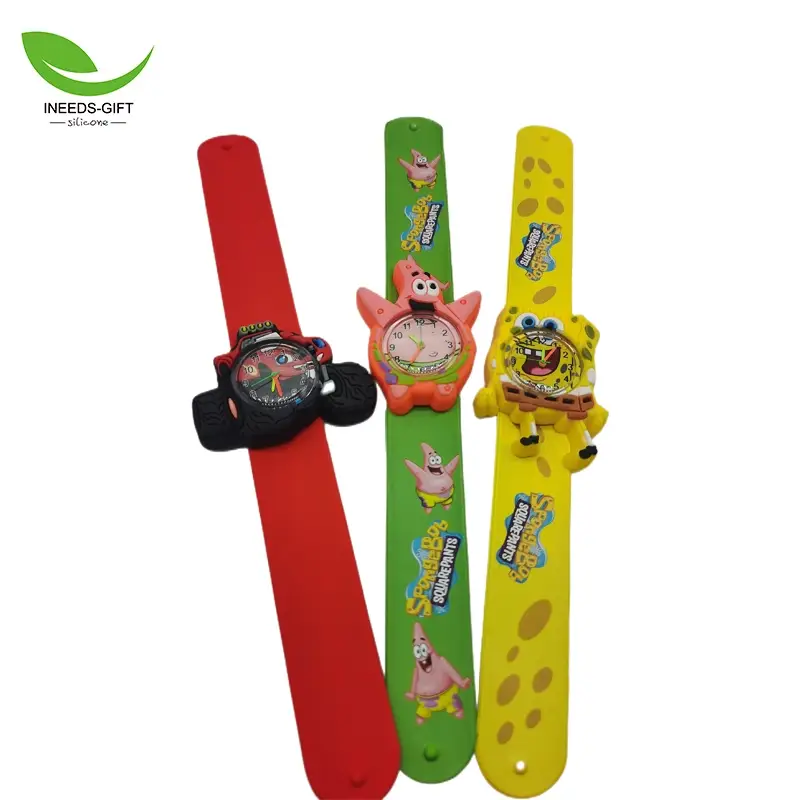 Relógio infantil de silicone