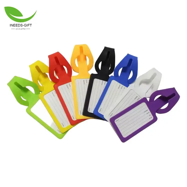 Etiquetas de bagagem de silicone