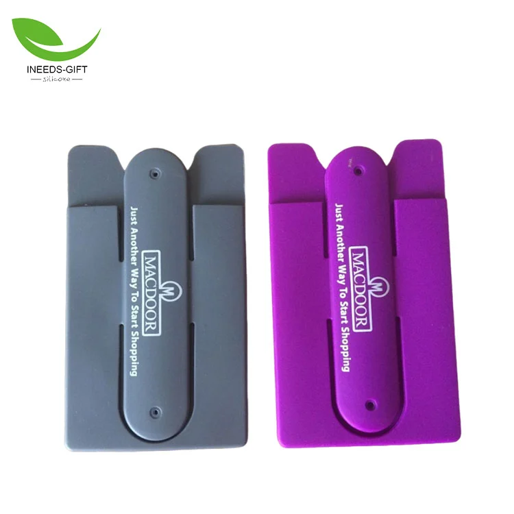 Carteira de telefone de silicone com suporte